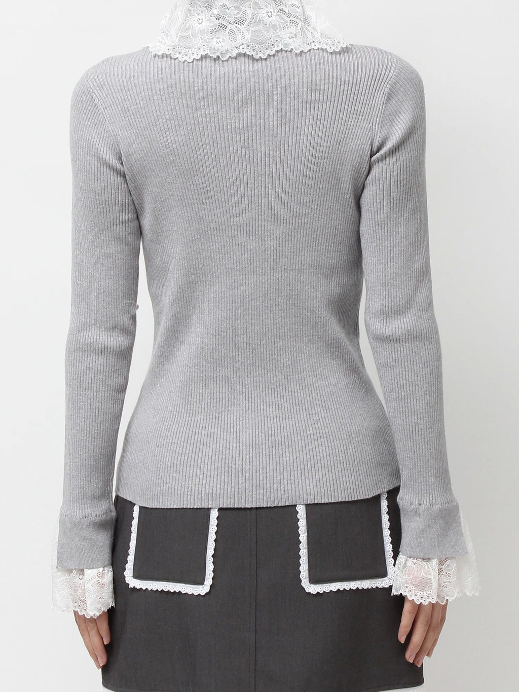merry jenny｜Lace Rib Knit