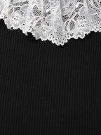 merry jenny｜Lace Rib Knit