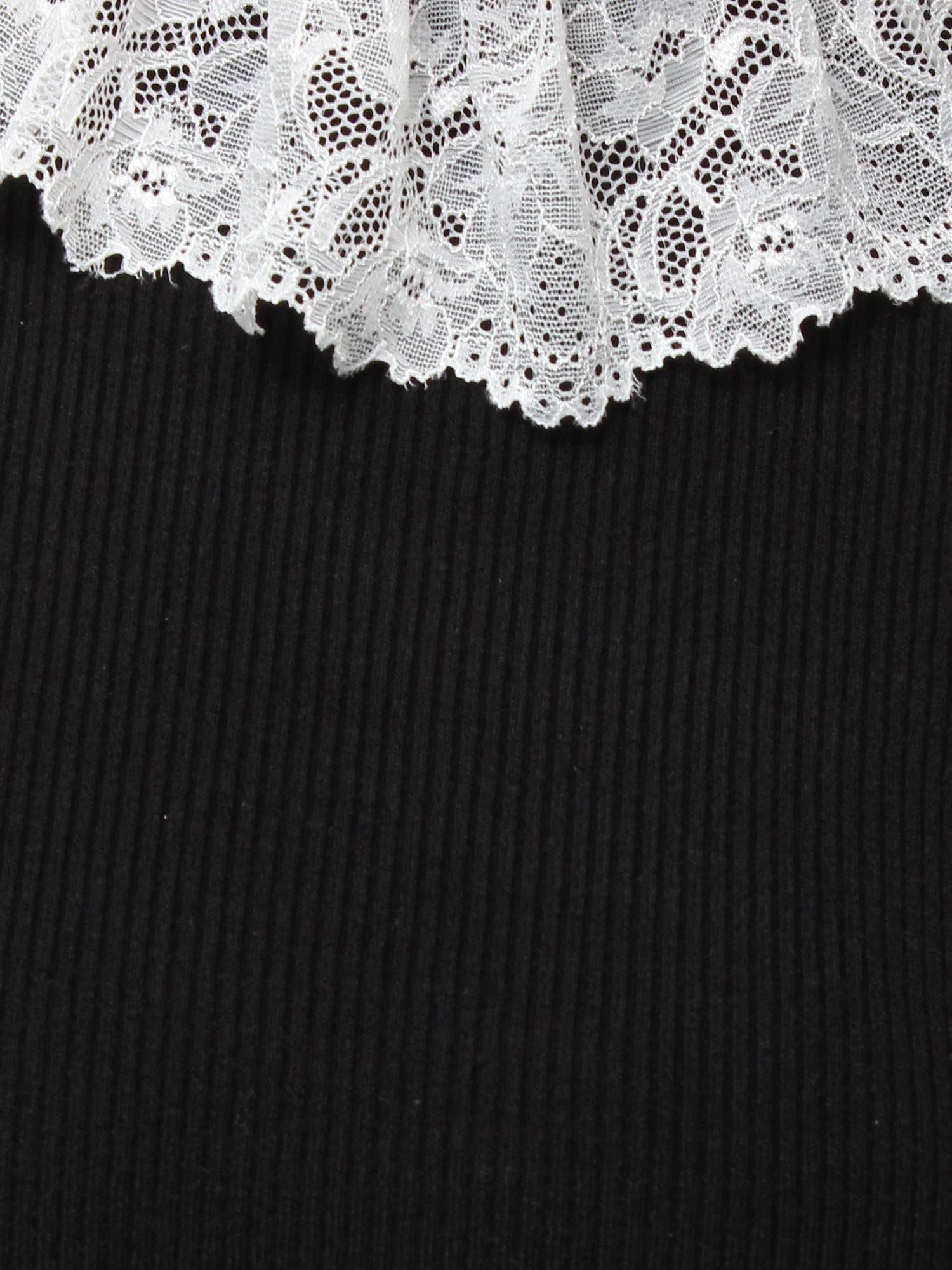 merry jenny｜Lace Rib Knit