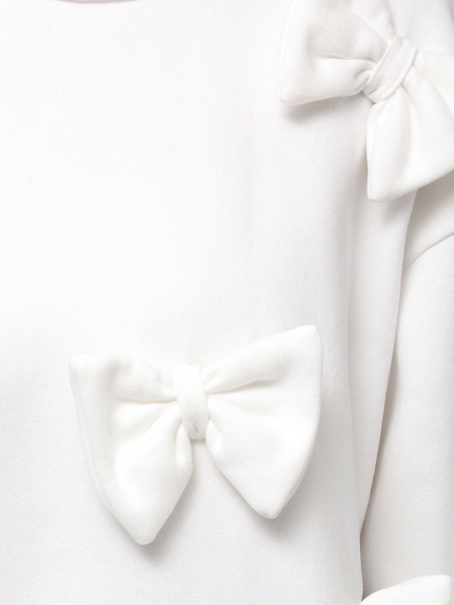 merry jenny｜Pom-pom ribbon sweatshirt