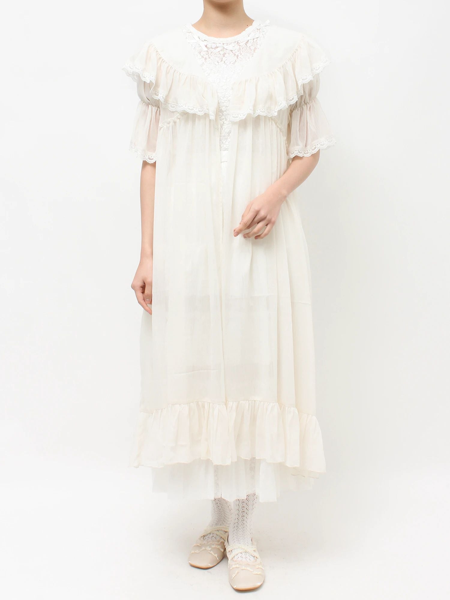 merry jenny｜Sheer Long Gown
