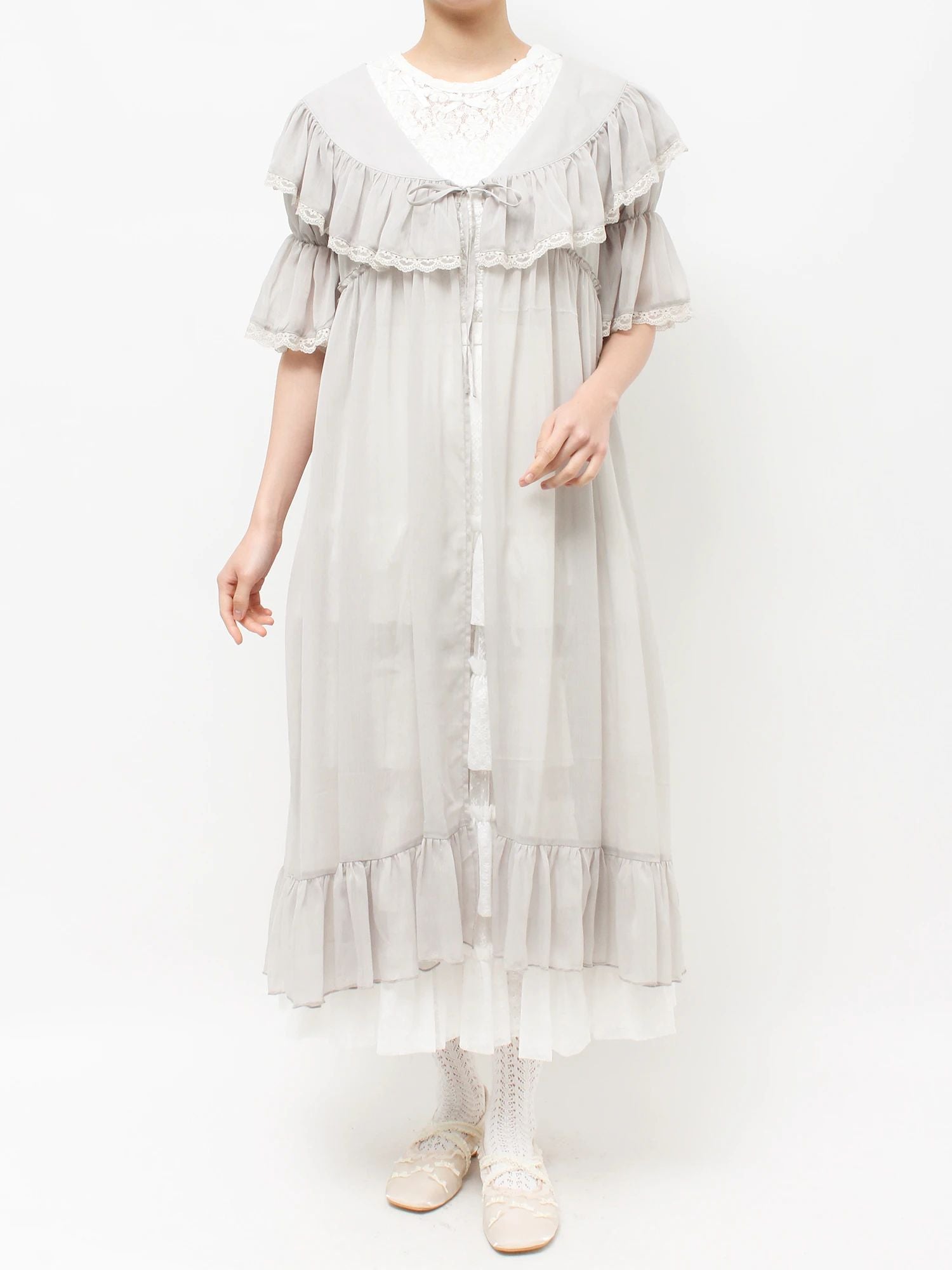 merry jenny｜Sheer Long Gown