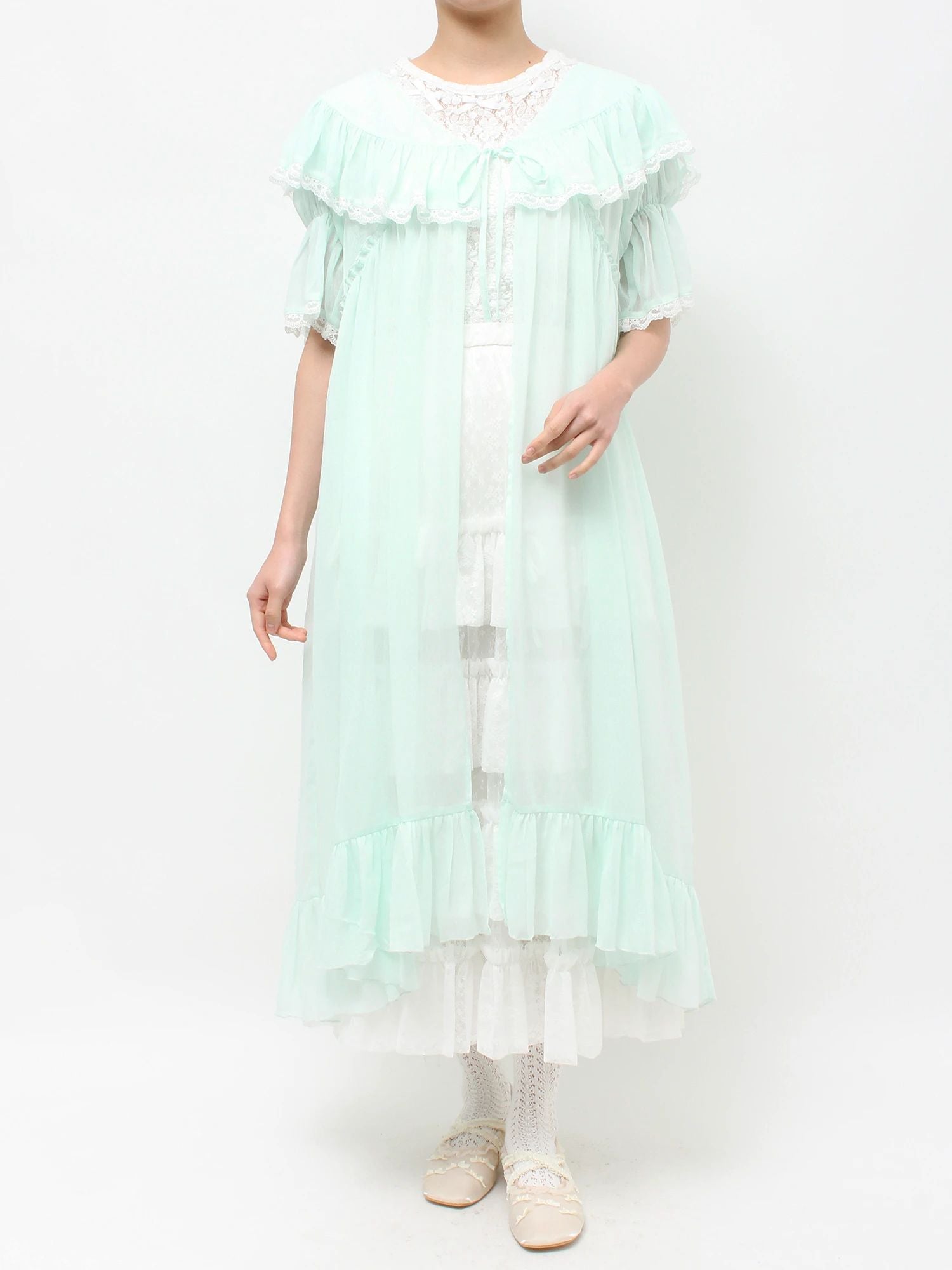 merry jenny｜Sheer Long Gown