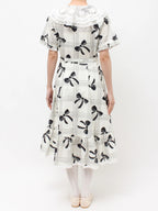 merry jenny｜Lace-Collar Shirt Dress