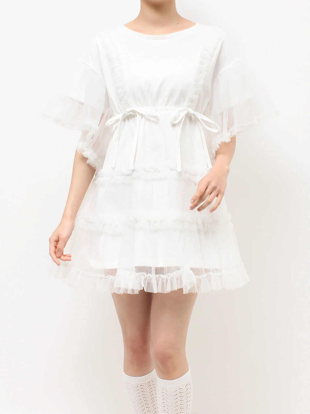 merry jenny｜Tutu Tulle Frill Mini Dress