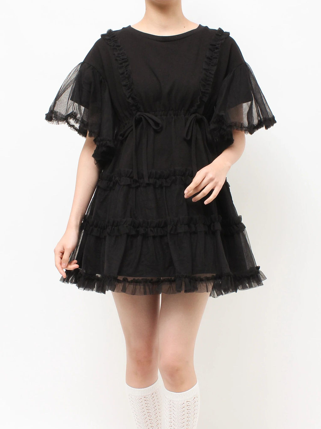 merry jenny｜Tutu Tulle Frill Mini Dress