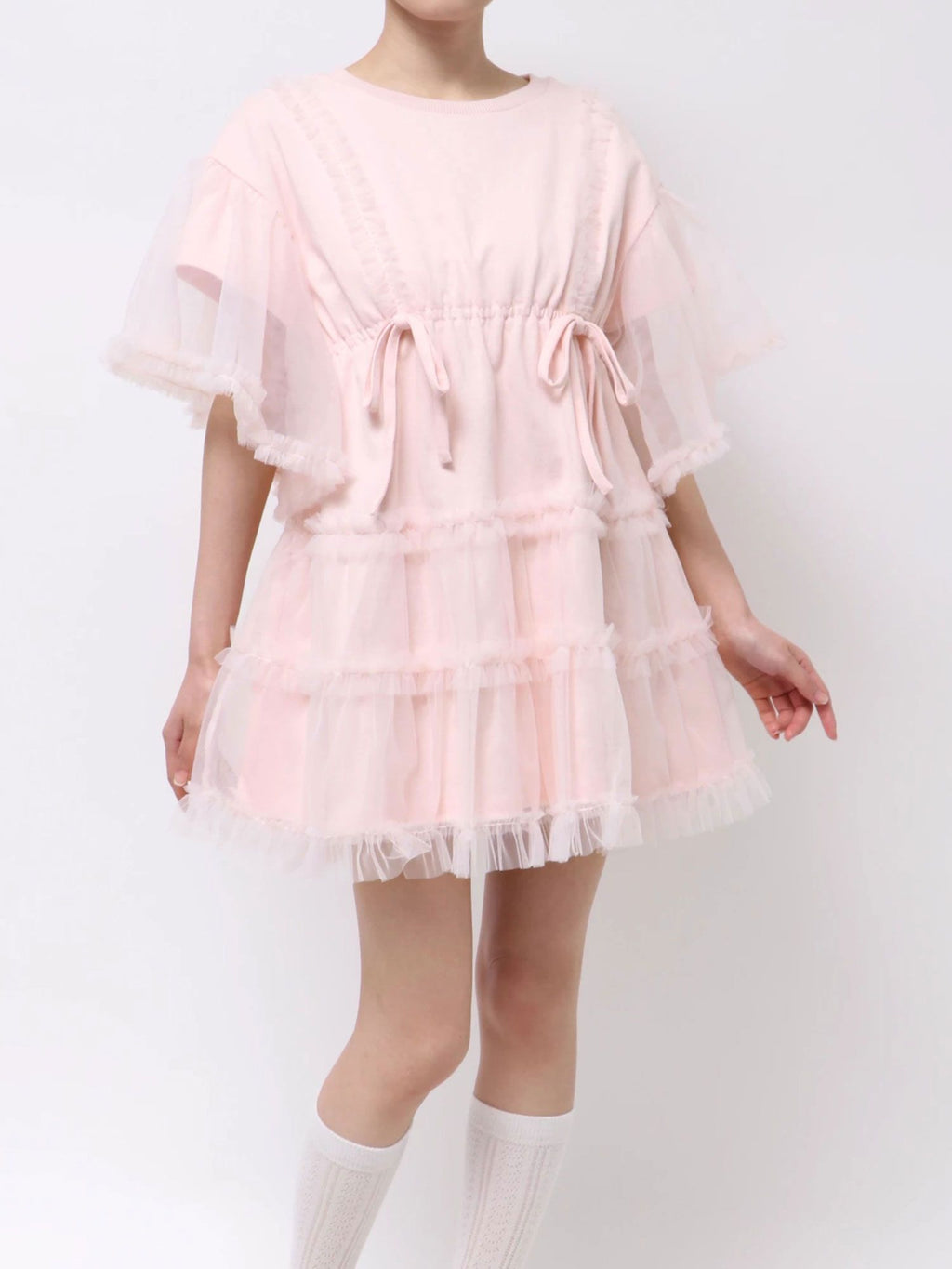 merry jenny｜Tutu Tulle Frill Mini Dress