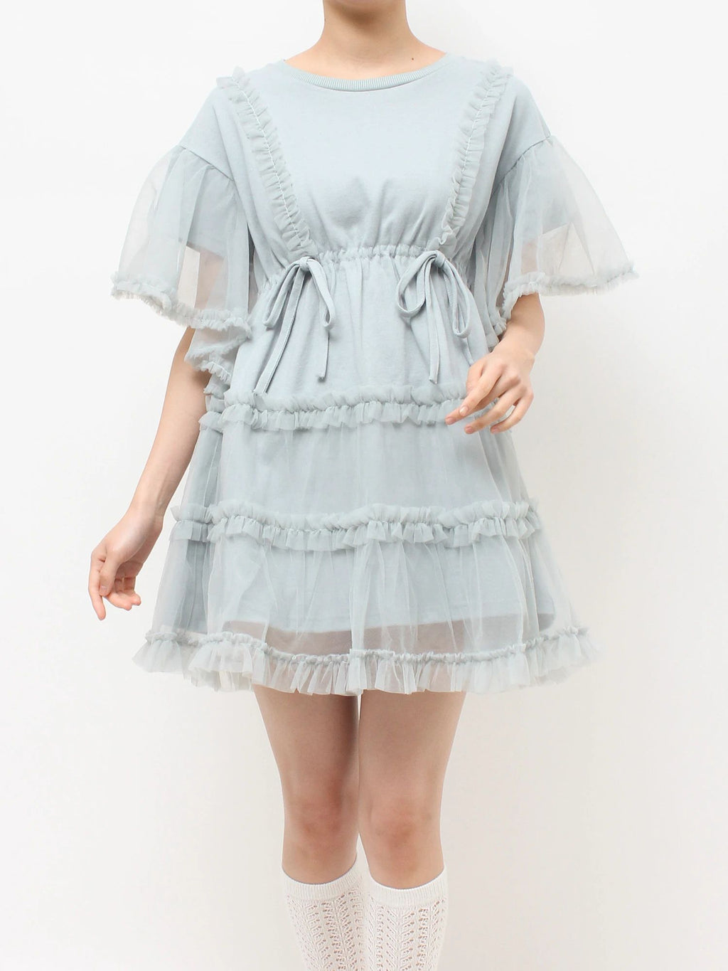 merry jenny｜Tutu Tulle Frill Mini Dress