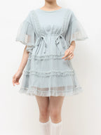 merry jenny｜Tutu Tulle Frill Mini Dress