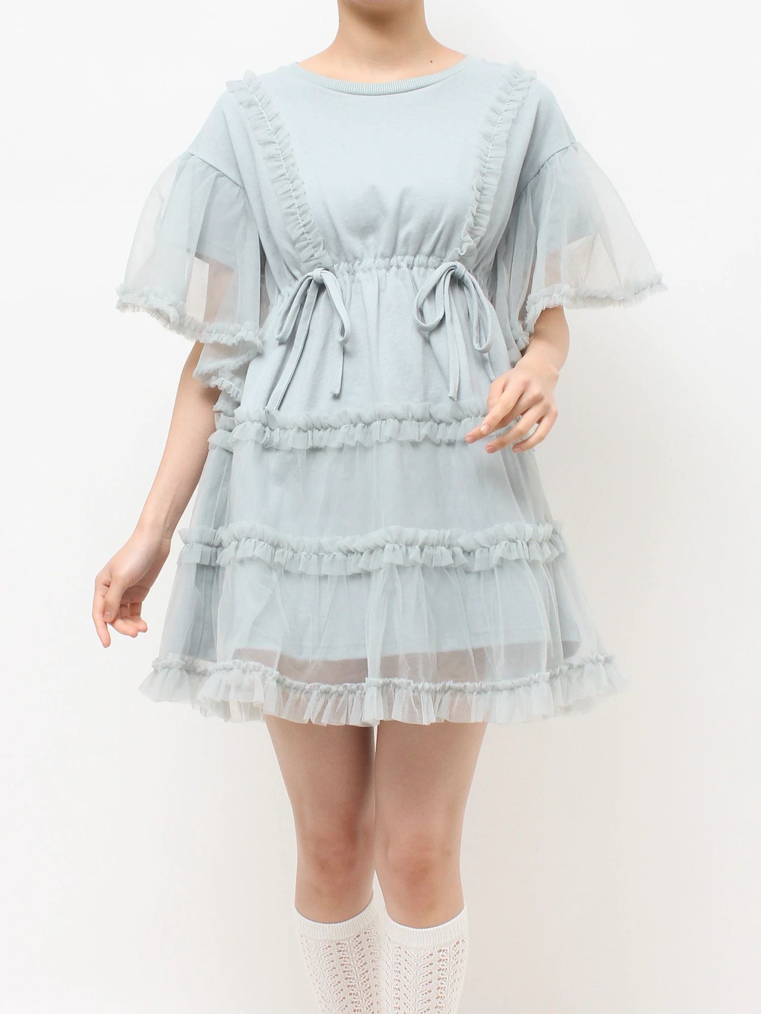merry jenny｜Tutu Tulle Frill Mini Dress