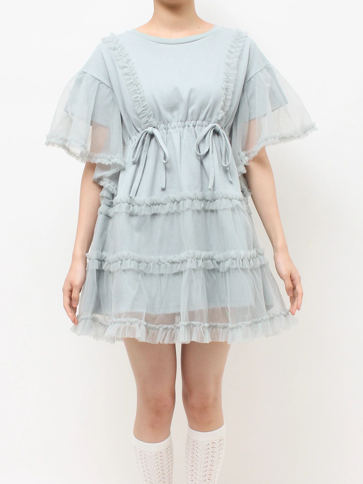 merry jenny｜Tutu Tulle Frill Mini Dress