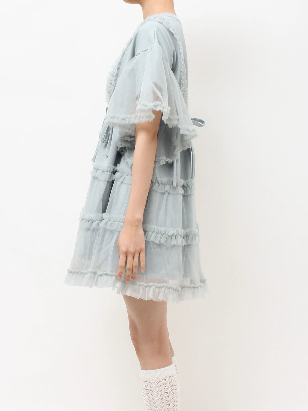 merry jenny｜Tutu Tulle Frill Mini Dress