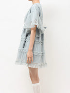 merry jenny｜Tutu Tulle Frill Mini Dress
