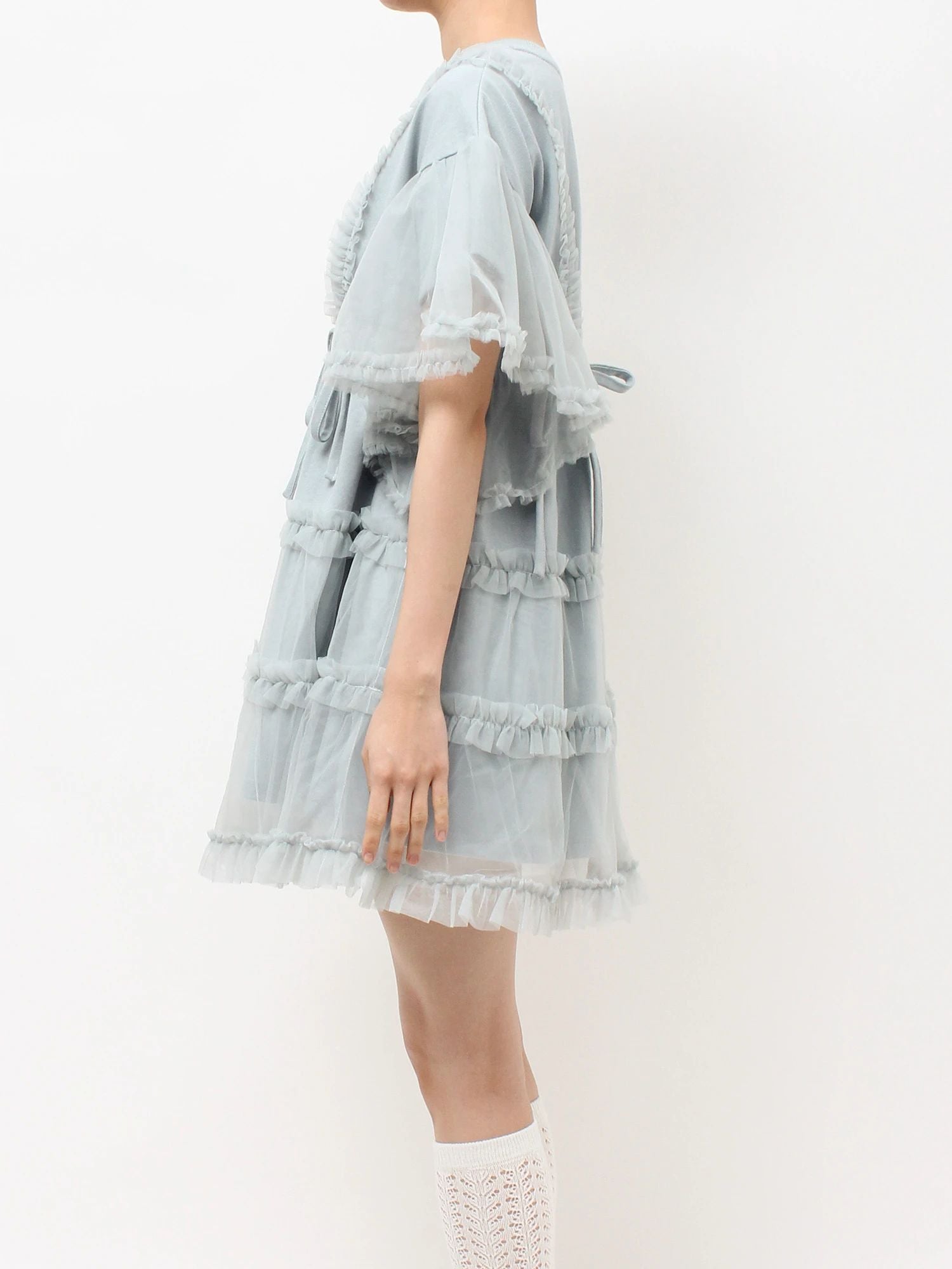 merry jenny｜Tutu Tulle Frill Mini Dress