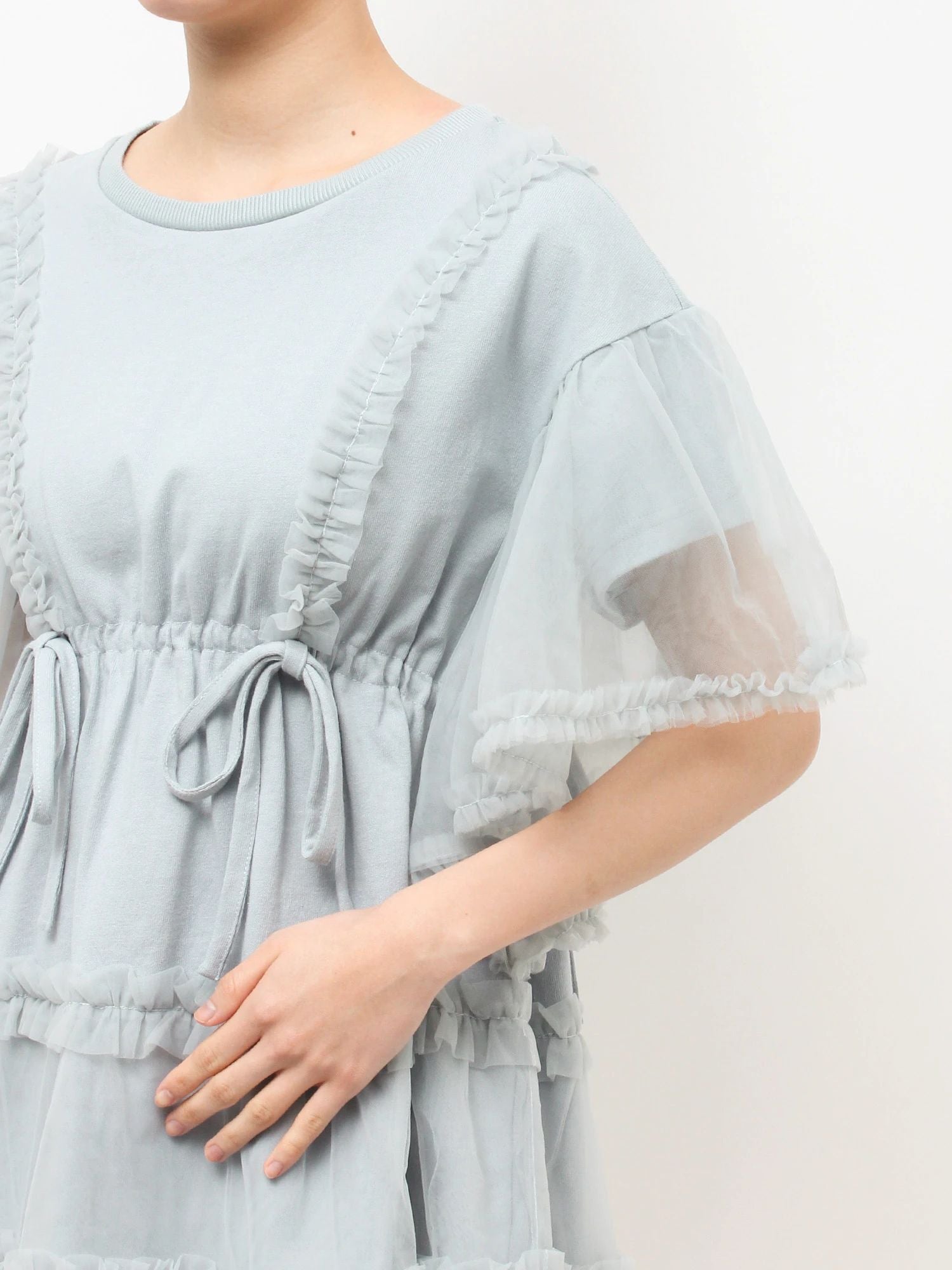 merry jenny｜Tutu Tulle Frill Mini Dress