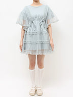 merry jenny｜Tutu Tulle Frill Mini Dress