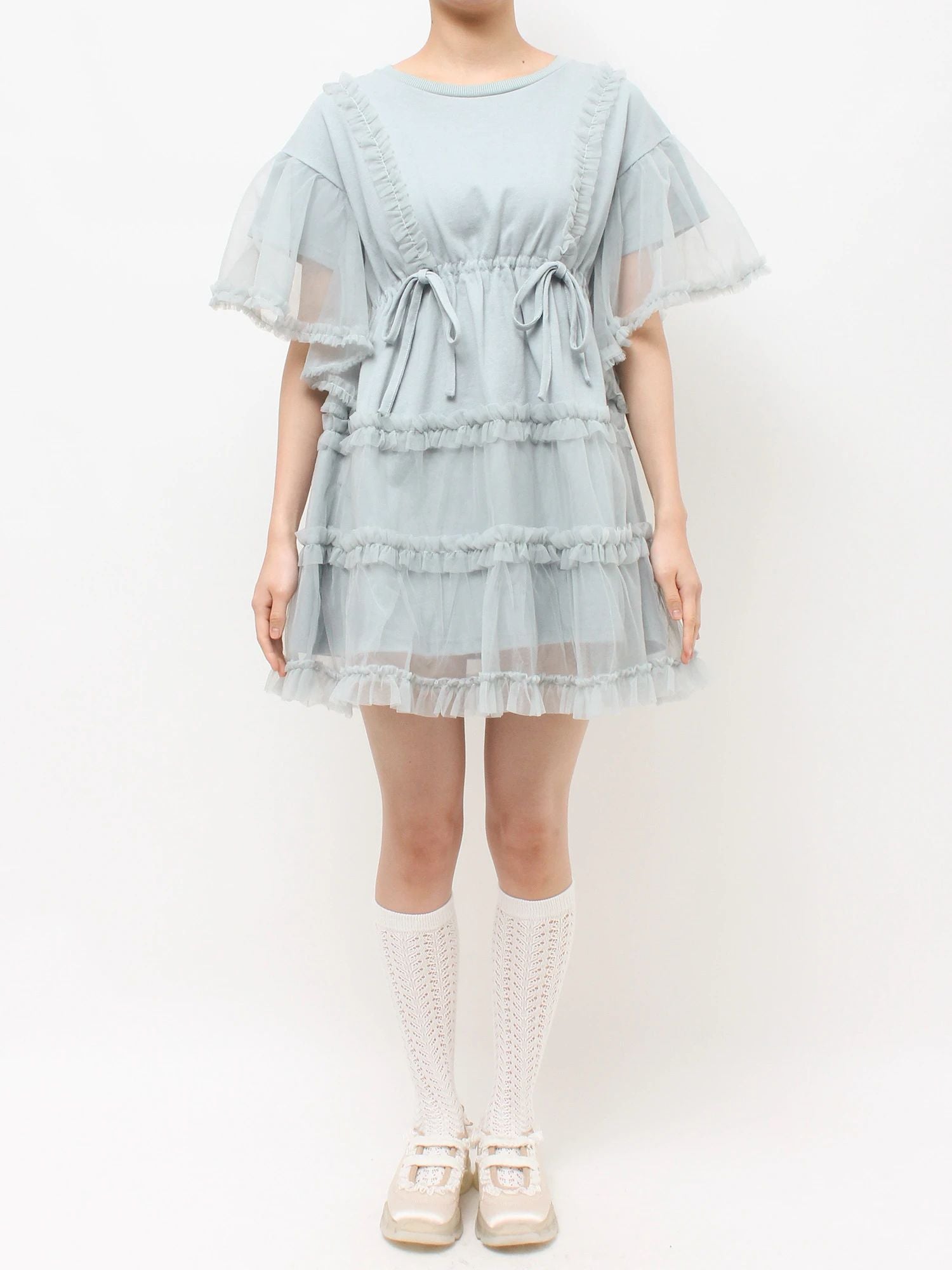 merry jenny｜Tutu Tulle Frill Mini Dress