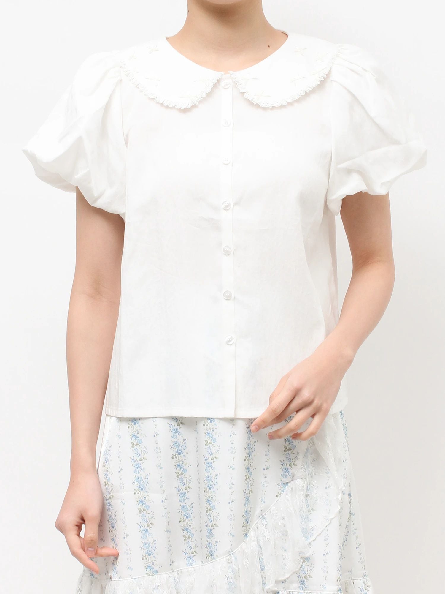 merry jenny｜Chiffon Blouse