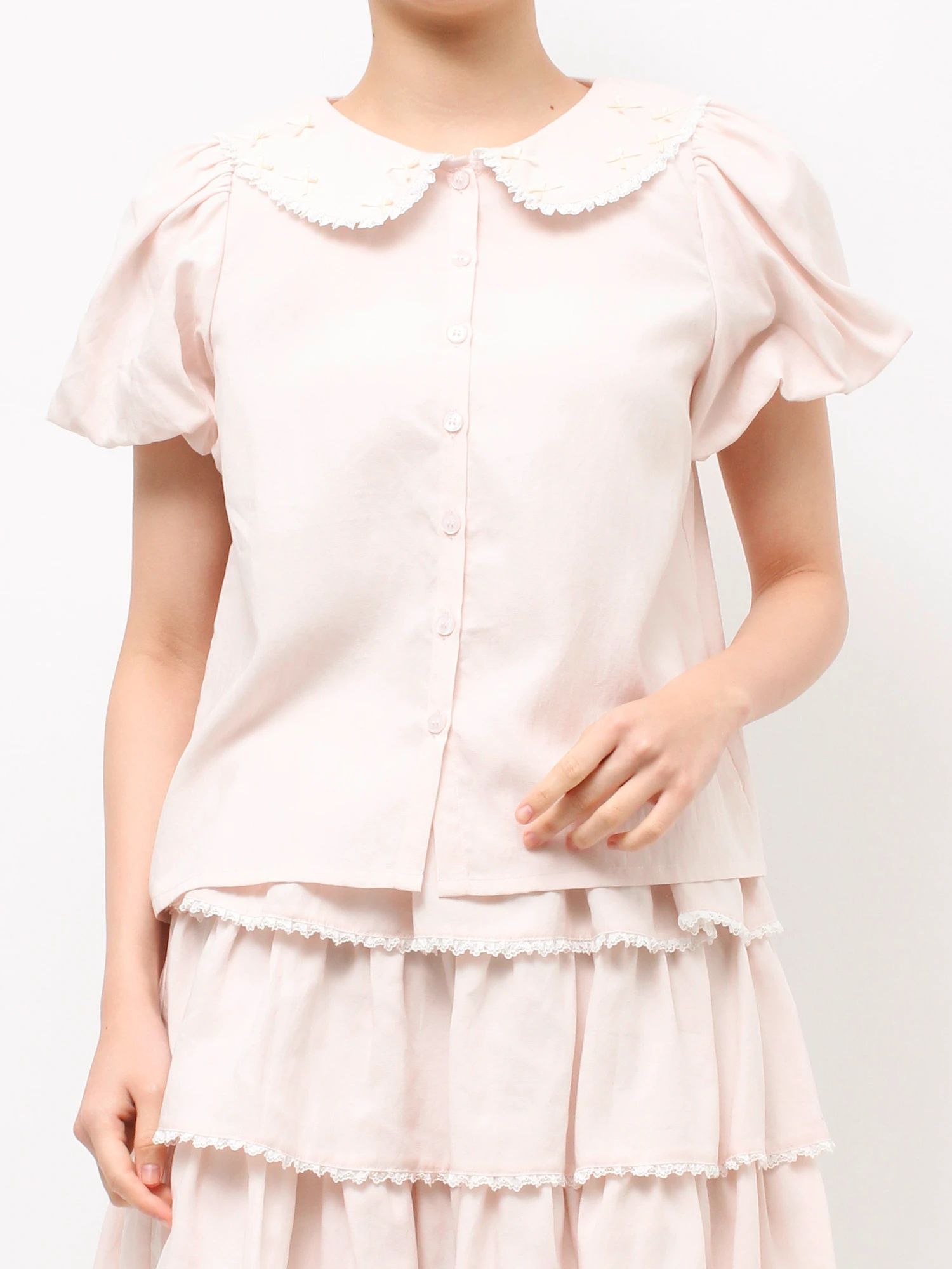 merry jenny｜Chiffon Blouse