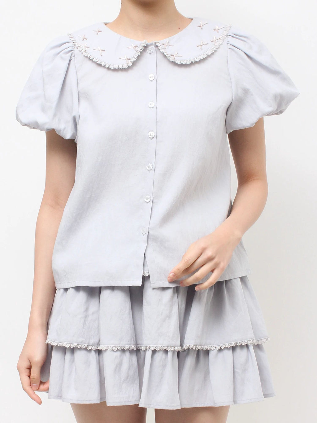 merry jenny｜Chiffon Blouse