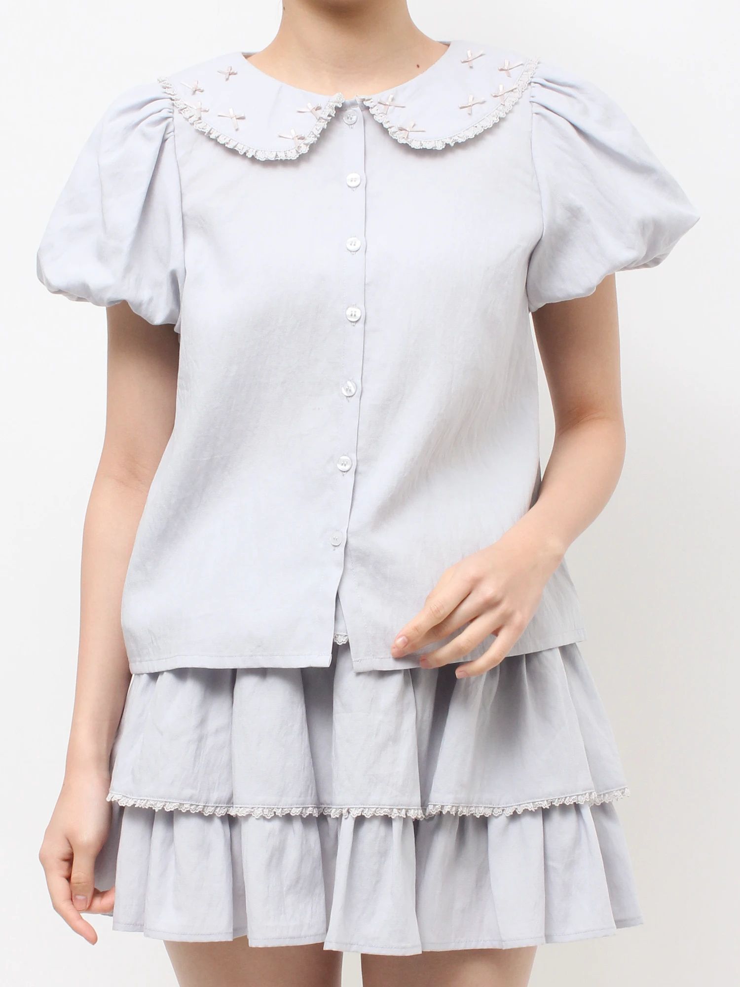 merry jenny｜Chiffon Blouse