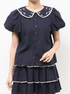 merry jenny｜Chiffon Blouse