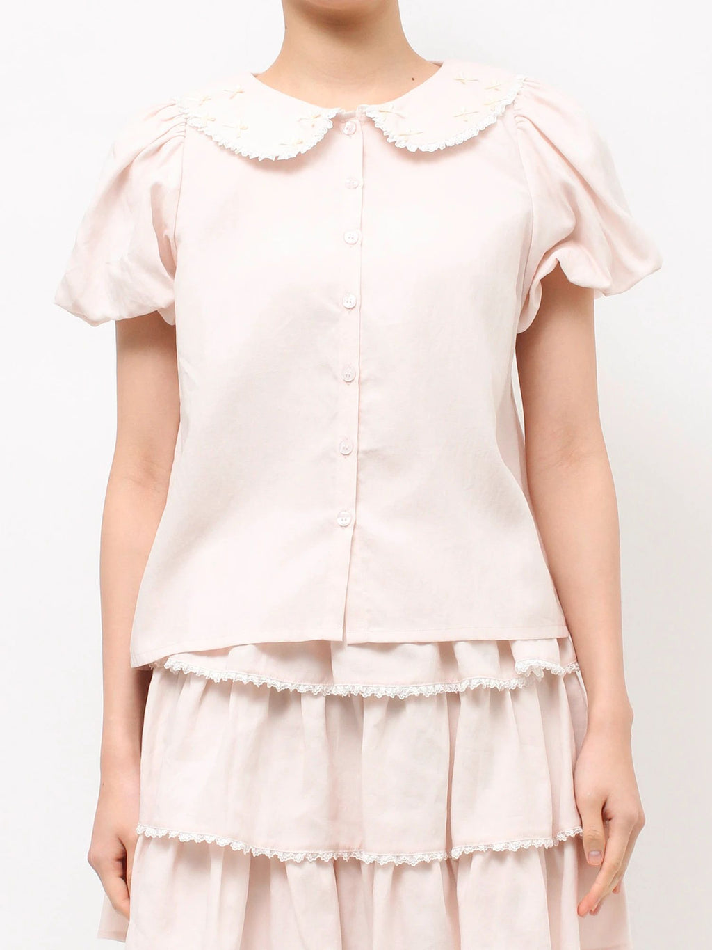 merry jenny｜Chiffon Blouse