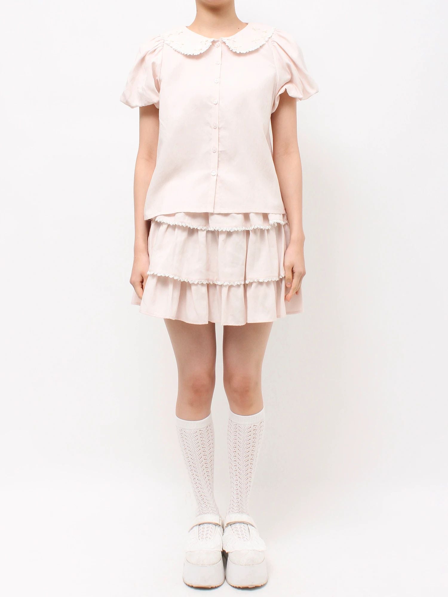 merry jenny｜Chiffon Blouse