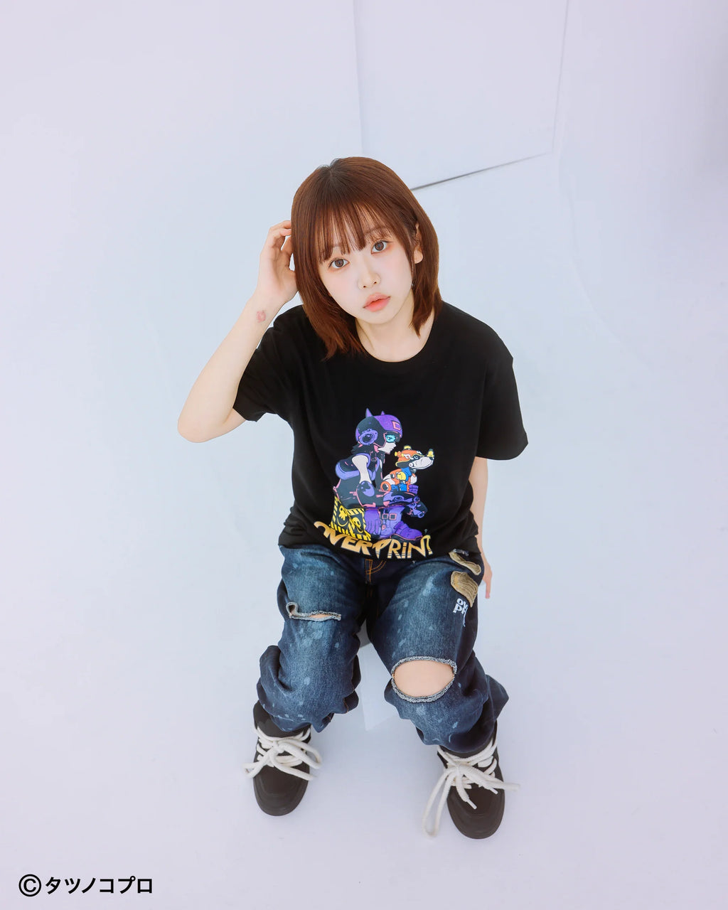 Over Print -Yatterman Tee_ヤッターワンとトンズラー - 2 Colors