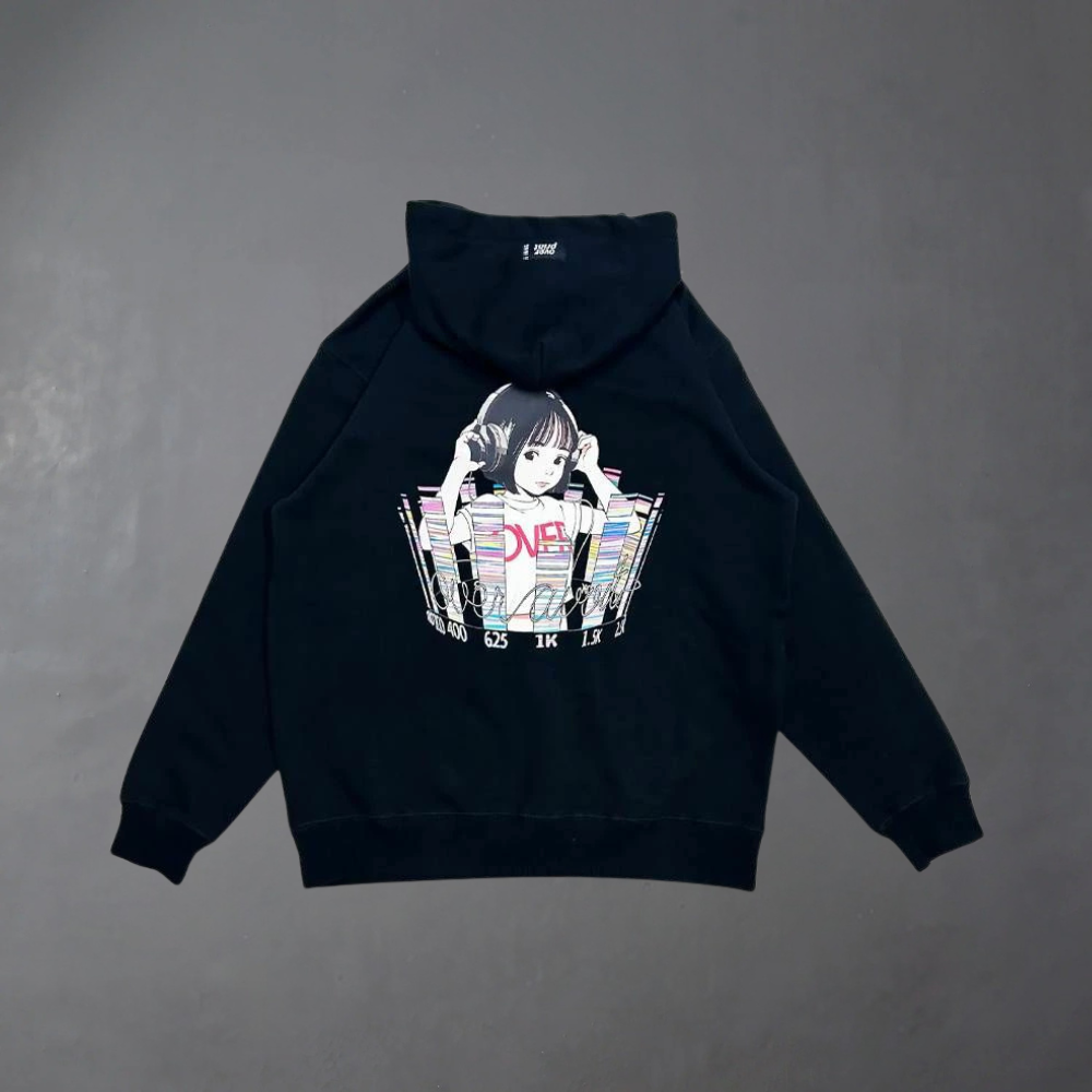 OVERPRINT HEAD PHONE Hoodie