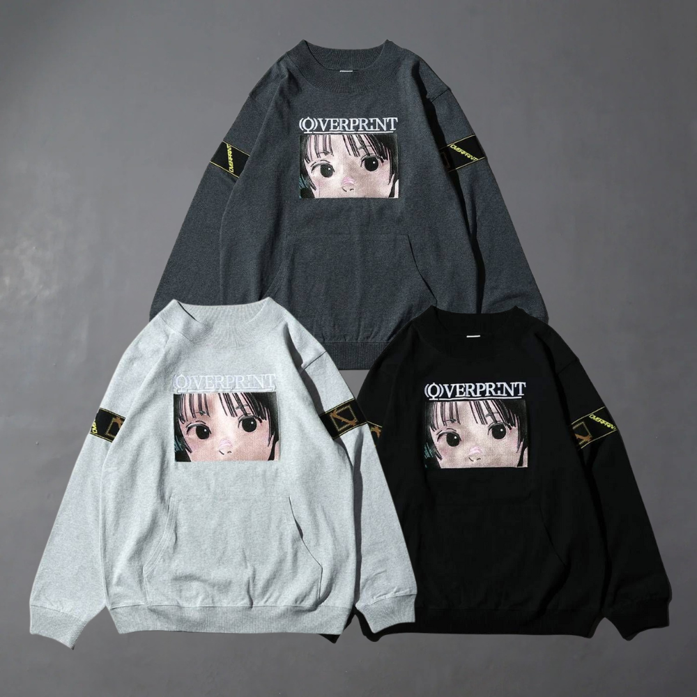 Over Print - EYES sweat like LS Tee - 3 Colors