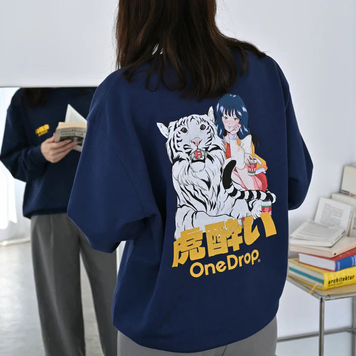 One Drop - chao! "Tiger Drunk" Crewneck Sweatshirt - 2 Colors