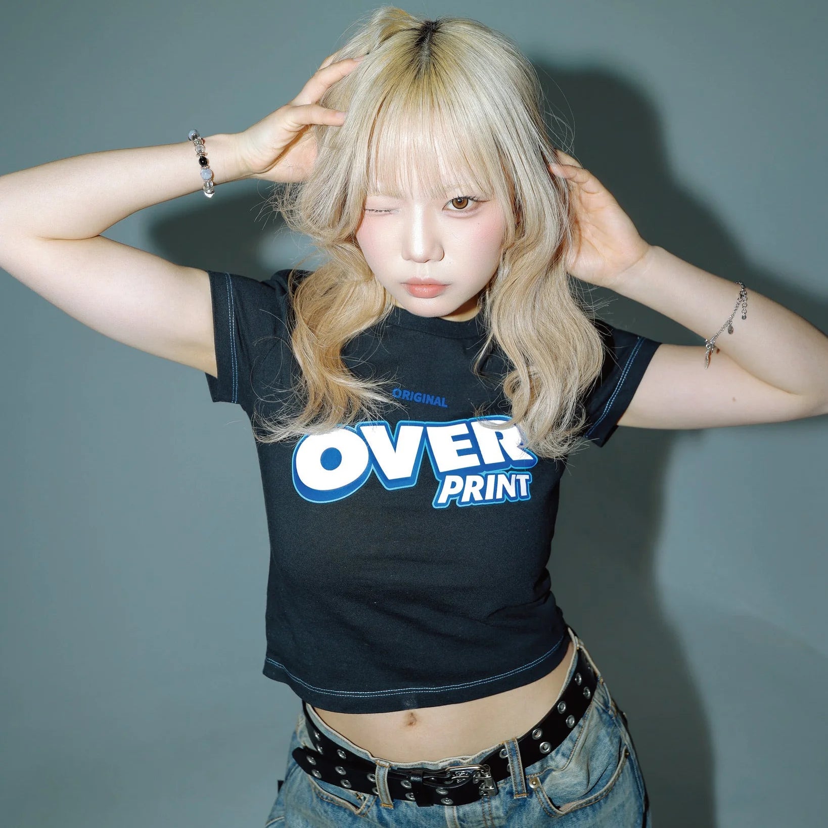 Over Print - Ledies Mini Tee  - 2 Colors