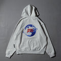 Over Print - MOON CHiLD Zip Hoodie - Ash