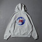 Over Print - MOON CHiLD Zip Hoodie - Ash