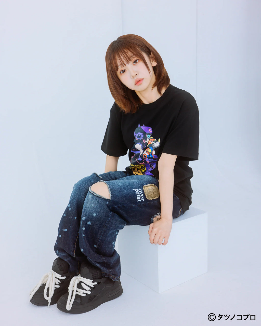 Over Print -Yatterman Tee_ヤッターワンとトンズラー - 2 Colors