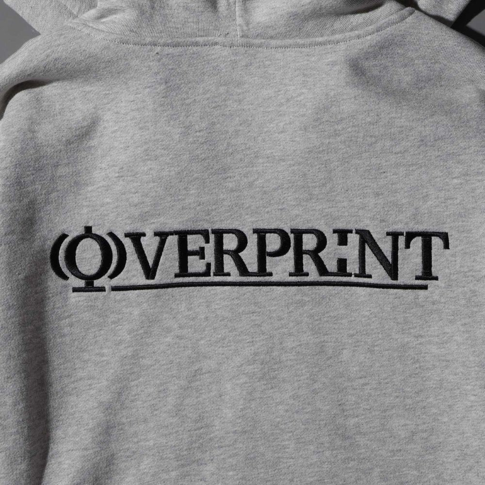 Over Print - OVERPRINT Zip Hoodie - Ash Gray