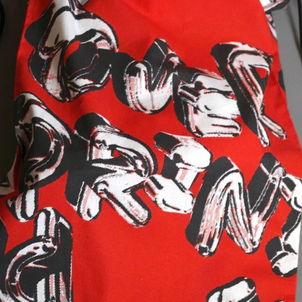 Over Print - chain logo drawstring bag