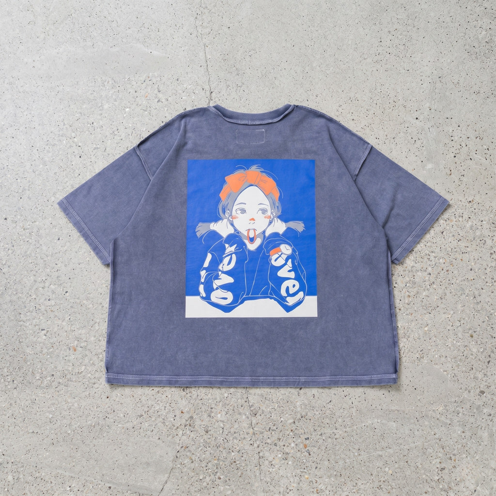 Over Print POP ART pigment Tee Ver1 GLOW IN THE DARK