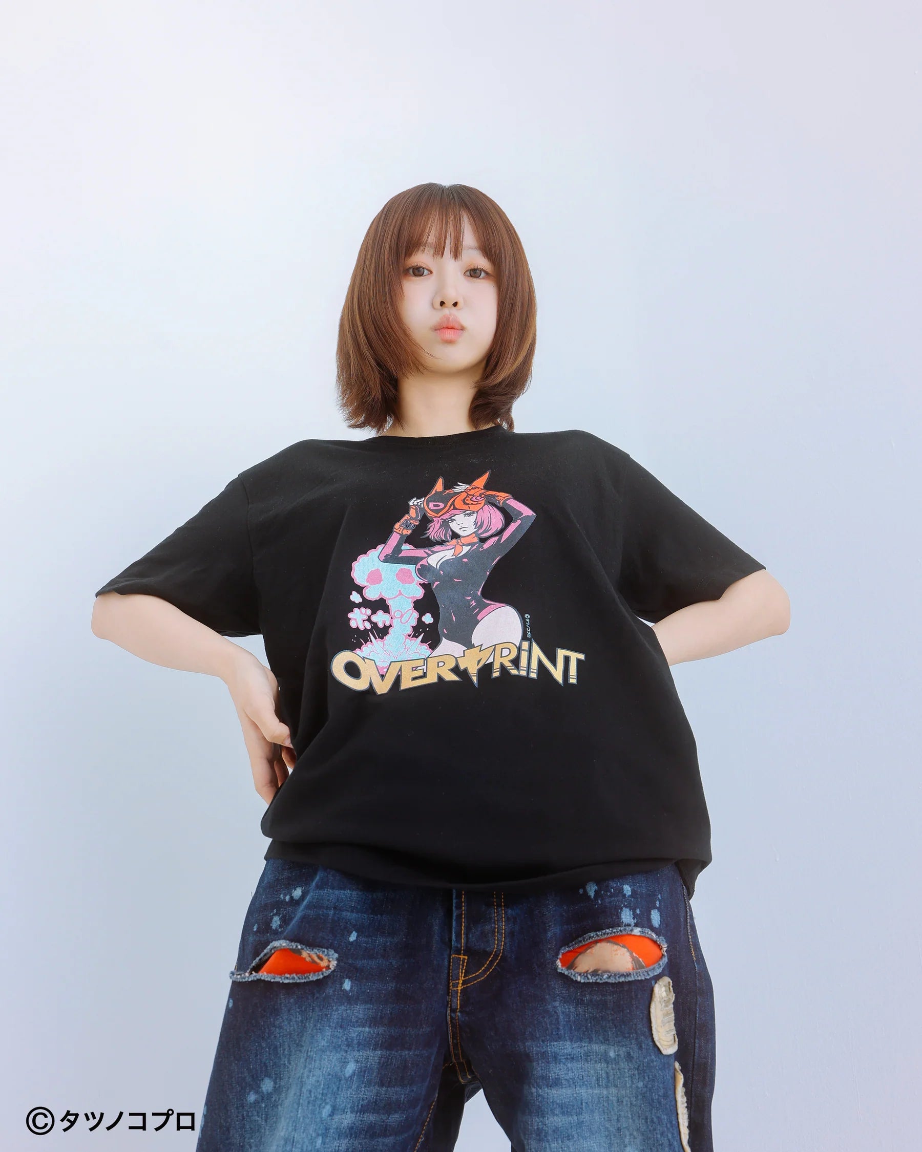 Over Print -Yatterman Tee_ドロンジョ - 2 Colors