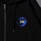Over Print - MOON CHiLD Zip Hoodie - Charcoal