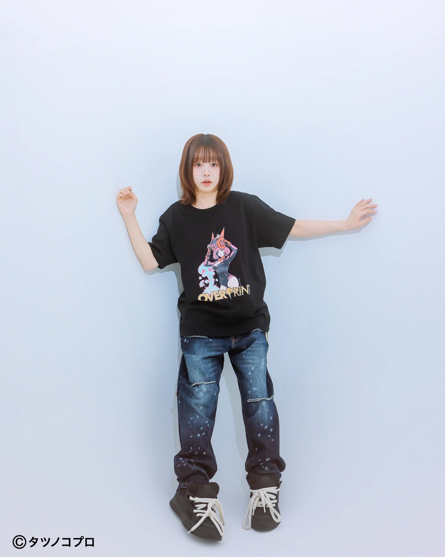 Over Print -Yatterman Tee_ドロンジョ - 2 Colors