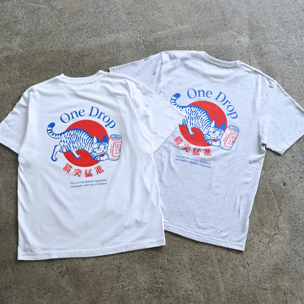 One Drop - Tomowaka Cat Rush T-shirt - 2 Colors