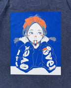 Over Print POP ART pigment Tee Ver1 GLOW IN THE DARK