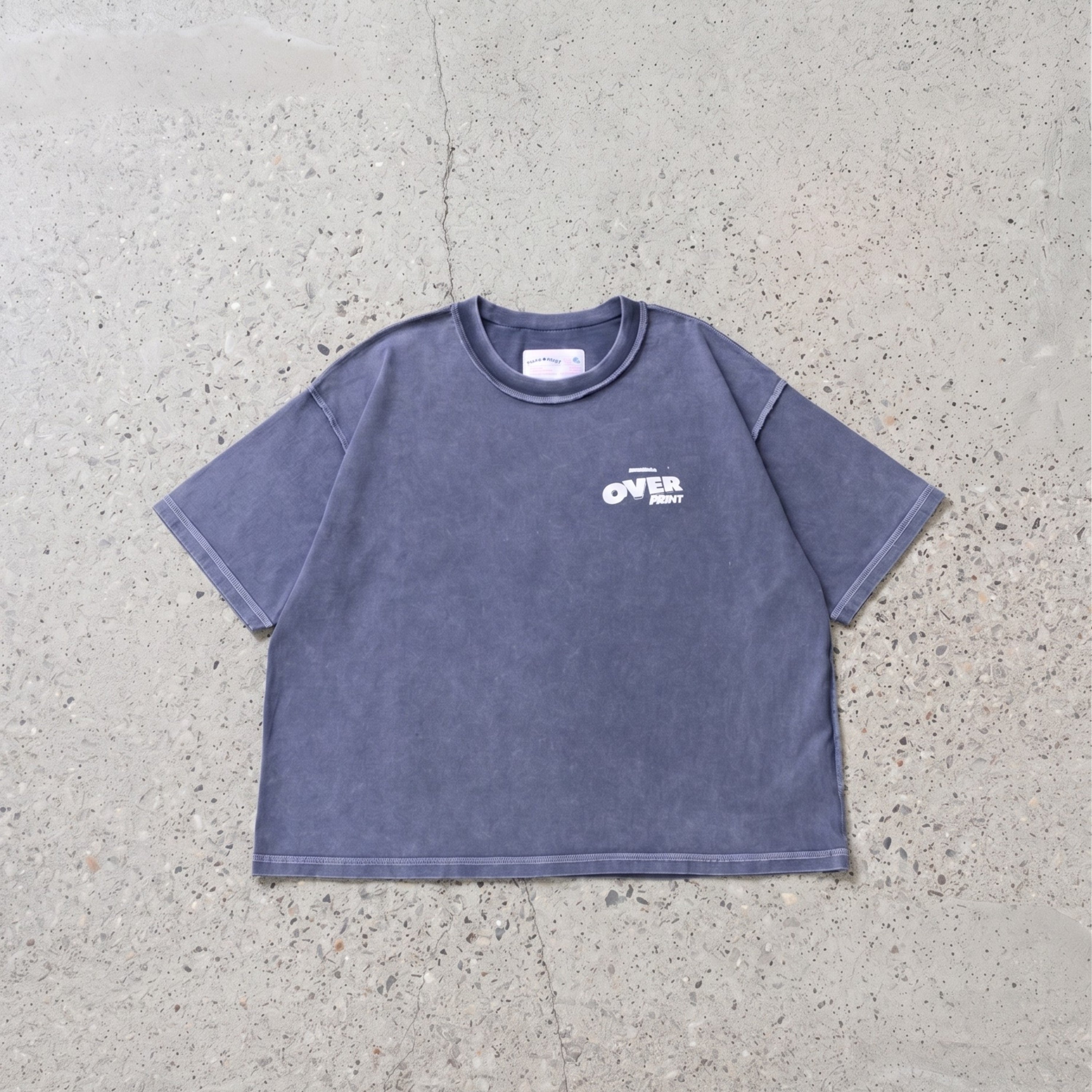 Over Print POP ART pigment Tee Ver1 GLOW IN THE DARK