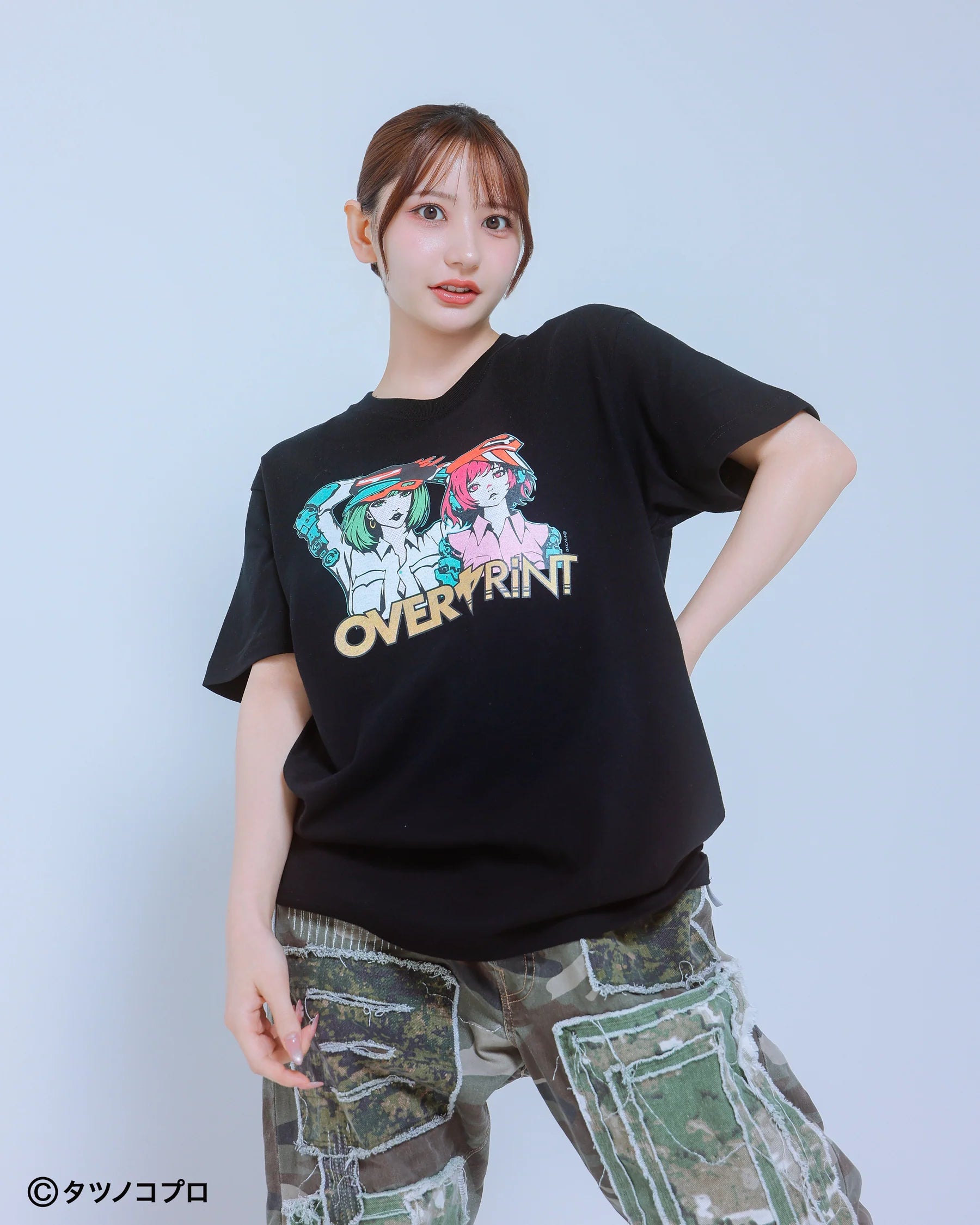 Over Print Yatterman Tee_ヤッターマン1号2号