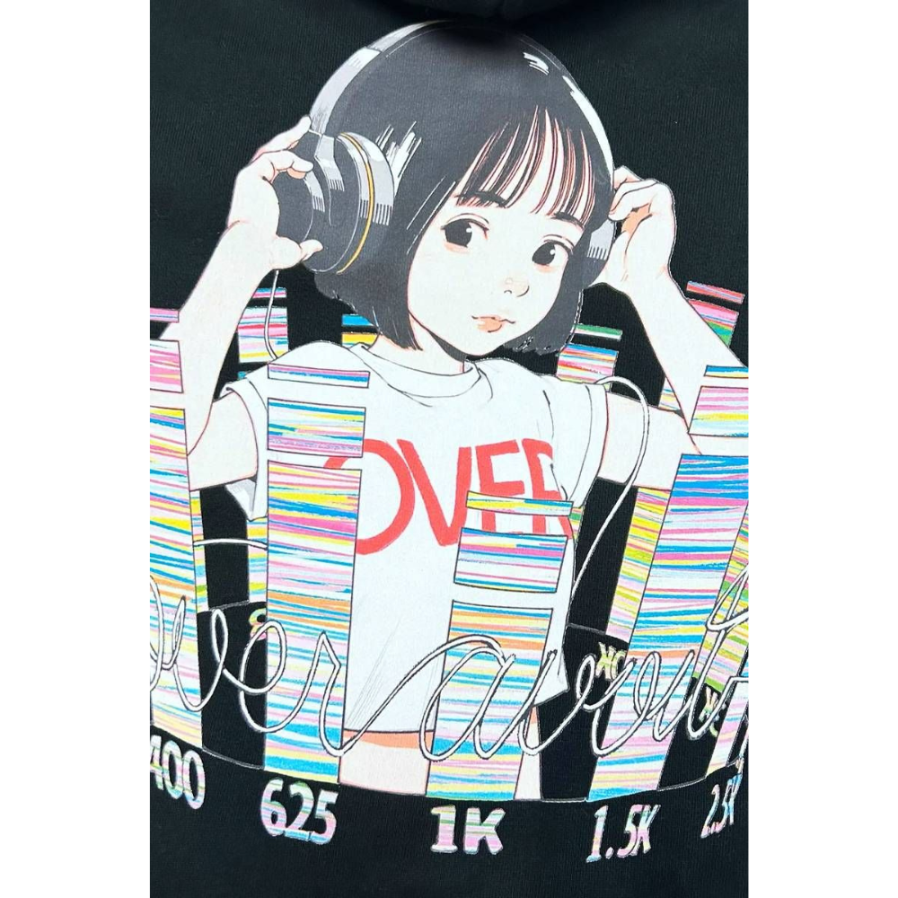 OVERPRINT HEAD PHONE Hoodie