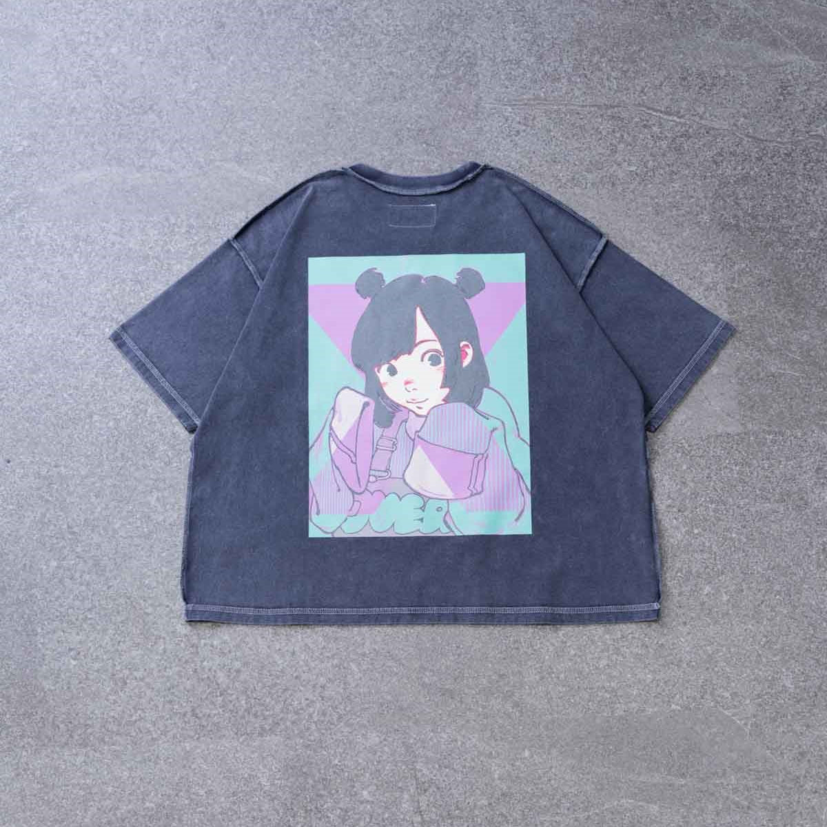 Over Print POP ART pigment Tee Ver15 GLOW IN THE DARK