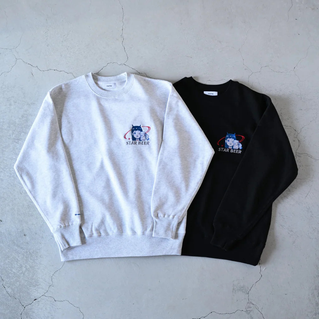One Drop - onego STAR BEER Embroidered Sweatshirt- 2 Colors
