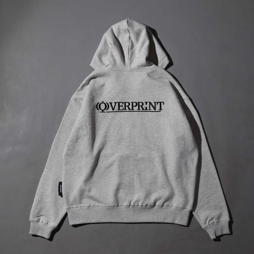 Over Print - OVERPRINT Zip Hoodie - Ash Gray